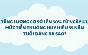 Mức Thưởng 55 Năm Tuổi Đảng